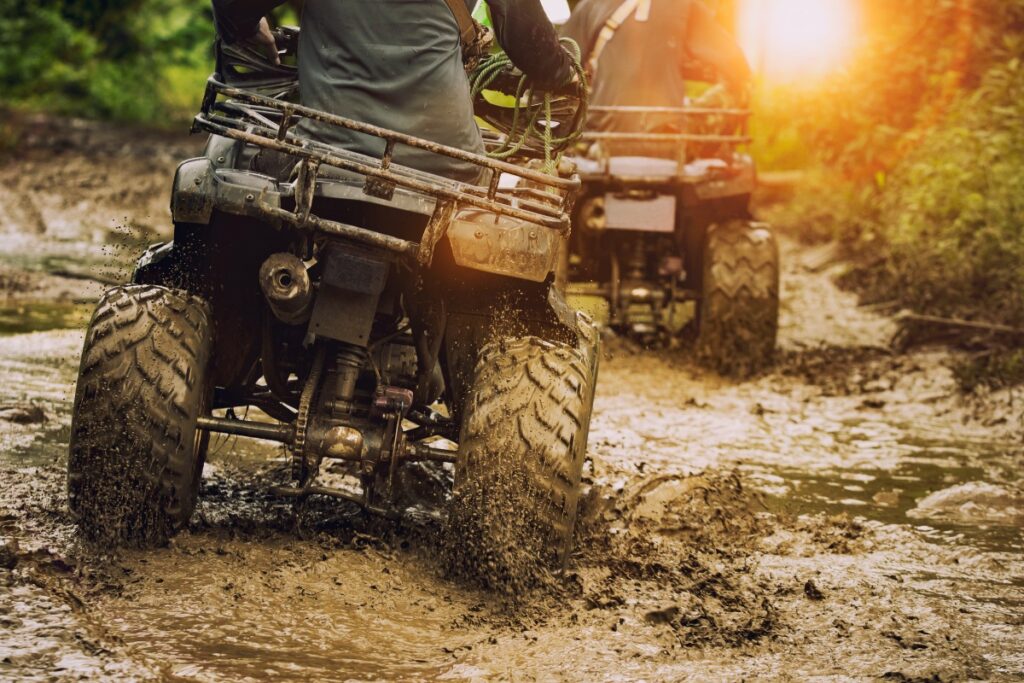 Man riding atv